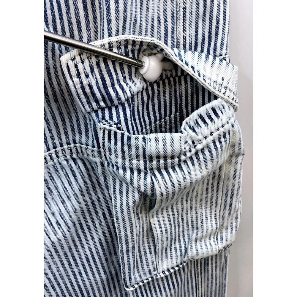 Wild Fable Striped Baggy Cargo Jeans Sz 00 Y2K Skater Utility Streetwear - Picture 7 of 13